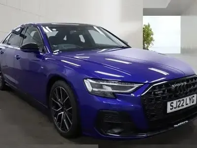 Used Audi A8L Black Edition 286 HP (210 kW) 2022 Blue Sedan