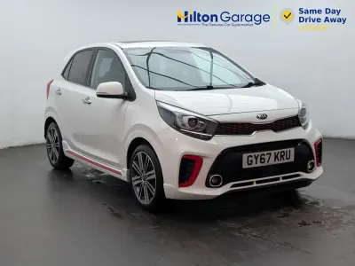 Used Kia Picanto GT-Line S 83 HP (61 kW) 2017 White Hatchback