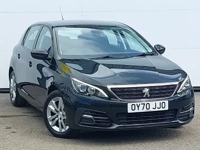 Used Peugeot 308 Active 131 HP (96 kW) 2020 Black Hatchback