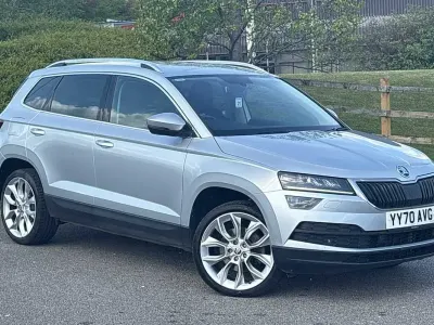 Used Skoda Karoq SE L 150 HP (110 kW) 2020 Brilliant silver metallic SUV