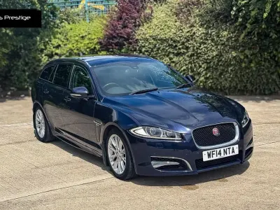 Used Jaguar XF Sportbrake R-Sport 240 HP (176 kW) 2014 Blue Estate
