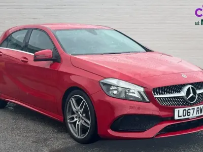 Used Mercedes A180 AMG line 122 HP (89 kW) 2017 Red Hatchback