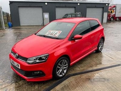 Used VW Polo R-line 110 HP (80 kW) 2016 Red Hatchback