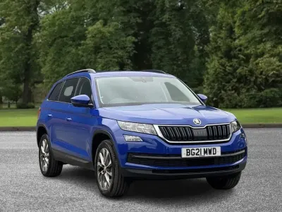 Used Skoda Kodiaq SE Drive 150 HP (110 kW) 2021 Blue SUV