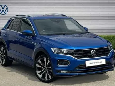 Used VW T-Roc R-line 150 HP (110 kW) 2021 Ravenna blue SUV