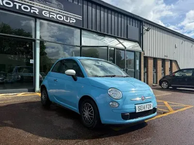 Used Fiat 500 69 HP (50 kW) 2014 Blue Hatchback