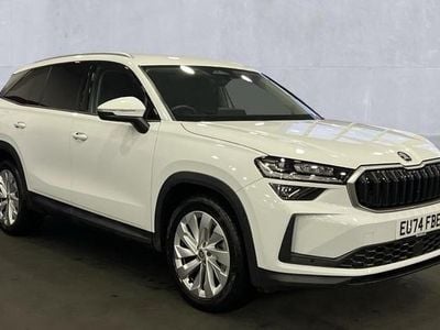 Moon white metallic Used 2024 Skoda Kodiaq SE L SUV | £31,495 (Good price)