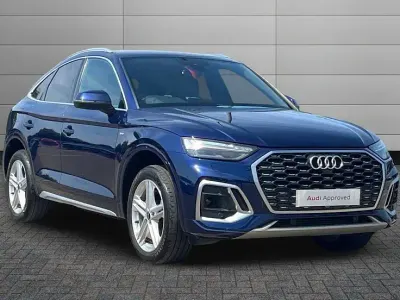 Used Audi Q5 Sportback S-Line 265 HP (194 kW) 2022 Blue SUV