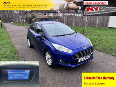Usado Ford Fiesta Titanium 2017 Azul Citadino