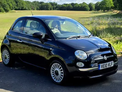 Used Fiat 500 Lounge 69 HP (50 kW) 2010 Black Hatchback