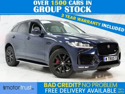 Used Jaguar F-Pace S 300 HP (220 kW) 2019 Blue SUV