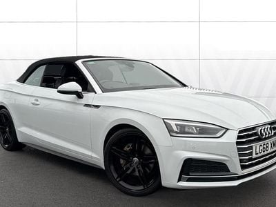 Used Audi A5 Cabriolet S-Line 190 HP (139 kW) 2018 White Cabriolet