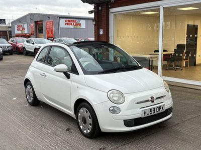 Bossa nova white Used 2010 Fiat 500 Pop Cabriolet | £2,975 (Fair price)