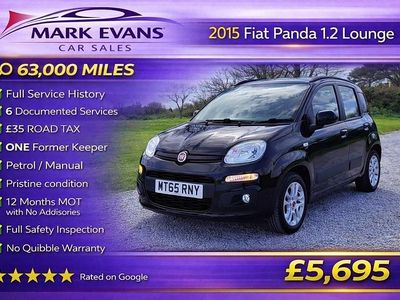 Used Fiat Panda Lounge 69 HP (50 kW) 2015 Black Hatchback