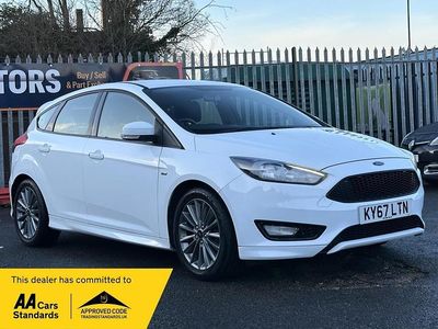 White Used 2017 Ford Focus ST-Line Hatchback | £6,395 (Fair price)