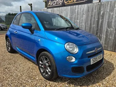 Used Fiat 500 S 69 HP (50 kW) 2015 Blue Hatchback