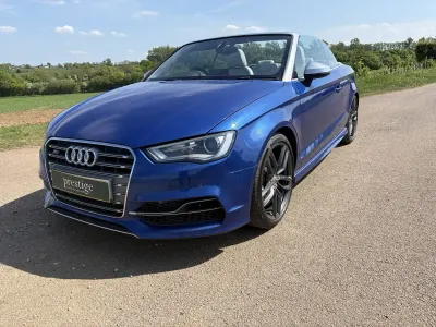 Used Audi S3 Cabriolet Advanced 300 HP (220 kW) 2015 Blue Cabriolet