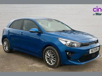 Used Kia Rio 83 HP (61 kW) 2021 Blue Hatchback