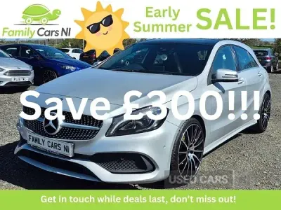 Używany Mercedes A200 AMG Line Premium Plus 2017 Srebrny Hatchback