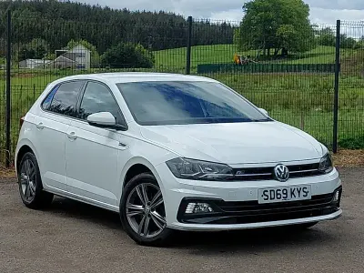 Used VW Polo R-line 115 HP (84 kW) 2019 White Hatchback