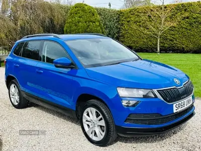 Used Skoda Karoq SE Technology 116 HP (85 kW) 2019 Blue SUV