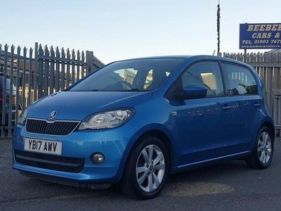 Used Skoda Citigo SE L 60 HP (44 kW) 2017 Blue Hatchback