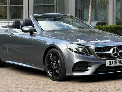 Used Mercedes E220 AMG line 194 HP (142 kW) 2019 Grey Cabriolet