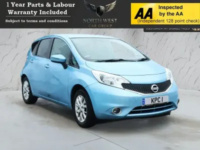 Begagnad Nissan Note Acenta 80 HK (58 kW) 2014 Blå Halvkombi