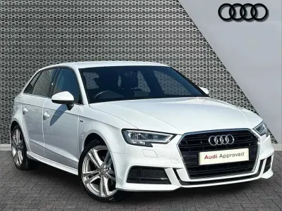 Used Audi A3 S-Line 147 HP (108 kW) 2020 White Sedan