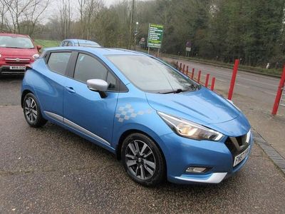 Begagnad Nissan Micra Acenta 2017 Blå Halvkombi