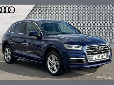 Used Audi Q5 S-Line 252 HP (185 kW) 2018 Blue SUV