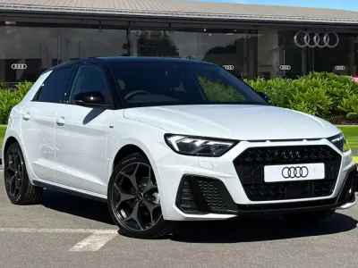New Audi A1 Sportback Black Edition 2026 White Hatchback