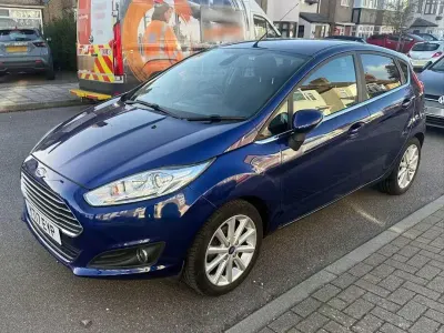 Used Ford Fiesta Titanium 2017 Blue Hatchback