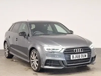 Used Audi A3 Black Edition 116 HP (85 kW) 2018 Grey Sedan
