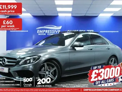 Used Mercedes C220 AMG Line Premium 170 HP (125 kW) 2017 Grey Sedan