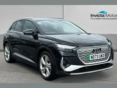 Used Audi Q4 e-tron S-Line 150 kW (204 HP) 2023 Mythos black metallic SUV
