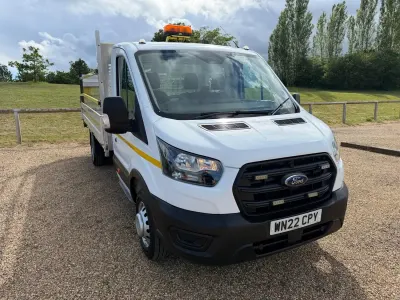Used Ford Transit S 130 HP (95 kW) 2022 White Cabriolet
