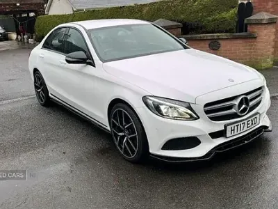 Used Mercedes C220 2017 White Sedan