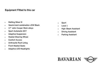 Used Mini Cooper Hatch 113 kW (154 HP) 2025 Silver Hatchback