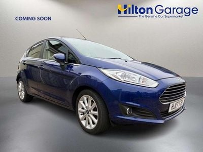 Used Ford Fiesta Titanium 2017 Blue Hatchback
