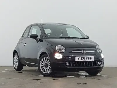 Used Fiat 500 Lounge 70 HP (51 kW) 2021 Black Hatchback
