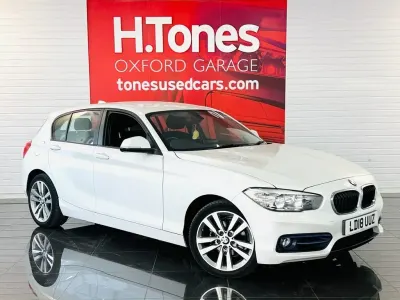 Used BMW 118 Sport Line 136 HP (100 kW) 2018 White Hatchback