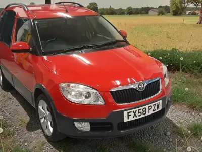 Used Skoda Roomster 105 HP (77 kW) 2008 Red MPV
