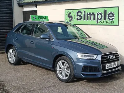 Used Audi Q3 S-Line 180 HP (132 kW) 2017 Blue SUV