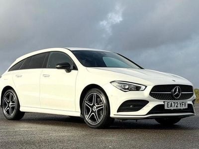 Used Mercedes CLA250e Shooting Brake AMG line 2022 White Estate