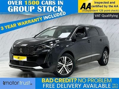 Black Used 2021 Peugeot 5008 Allure Premium SUV | £18,495 (Fair price)
