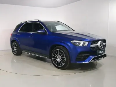Usado Mercedes GLE300 AMG line 2021 Azul Carrinha