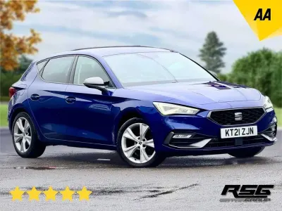 Used Seat Leon FR 110 HP (80 kW) 2021 Blue Hatchback