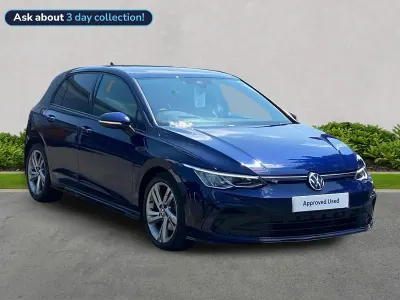 Used VW Golf VII R-line 150 HP (110 kW) 2021 Blue Hatchback