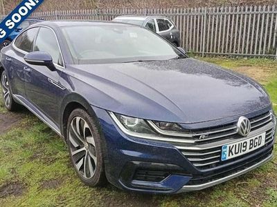 Used VW Arteon R-line 150 HP (110 kW) 2019 Blue Hatchback
